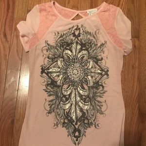 Buckle angels and diamonds top